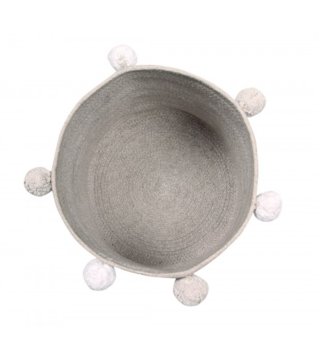 Koše na hračky, úložné boxy /  Bavlnený košík Bubbly Grey 