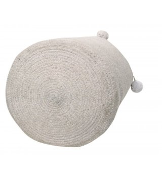 Koše na hračky, úložné boxy /  Bavlnený košík Bubbly Grey 