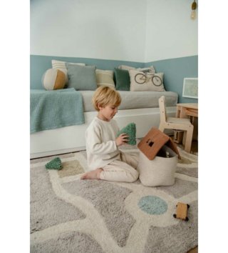 Koše na hračky, úložné boxy /  Bavlnený košík Eco-City House Toffee 