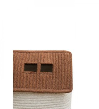 Koše na hračky, úložné boxy /  Bavlnený košík Eco-City House Toffee 