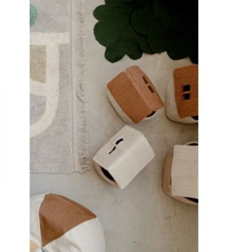 Koše na hračky, úložné boxy /  Bavlnený košík Eco-City House Toffee 