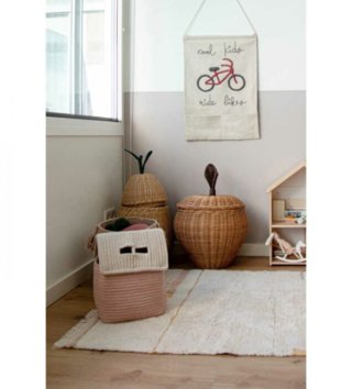 Koše na hračky, úložné boxy /  Bavlnený košík Eco-City House Vintage Nude 
