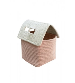 Koše na hračky, úložné boxy /  Bavlnený košík Eco-City House Vintage Nude 