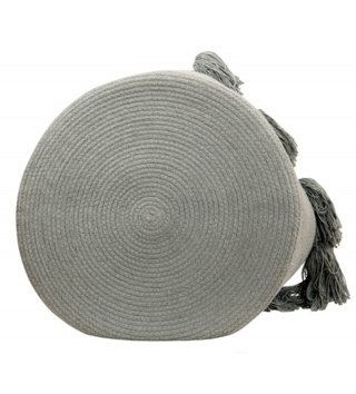 Koše na hračky, úložné boxy /  Bavlnený košík Tassels Light Grey 