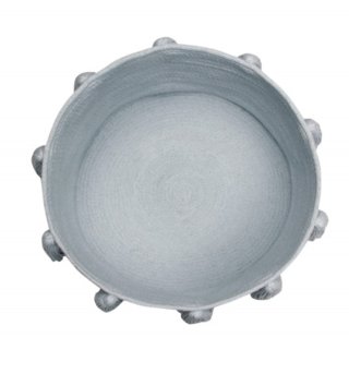 Koše na hračky, úložné boxy /  Bavlnený košík Tassels Soft Blue 