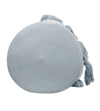 Koše na hračky, úložné boxy /  Bavlnený košík Tassels Soft Blue 