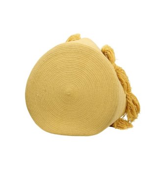Koše na hračky, úložné boxy /  Bavlnený košík Tassels Yellow 