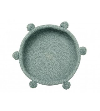 Koše na hračky, úložné boxy /  Bavlnený košík Tray Vintage Blue 