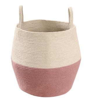 Koše na hračky, úložné boxy /  Bavlnený košík Zoco Ash Rose - Natural 