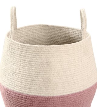 Koše na hračky, úložné boxy /  Bavlnený košík Zoco Ash Rose - Natural 