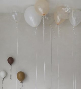 Závesné dekorácie /  Dekorácia na stenu keramický balónik ByON - bordový 