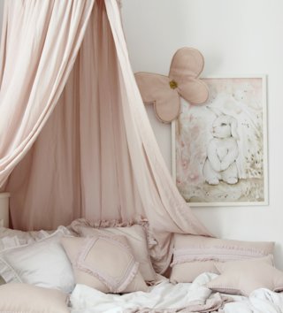 Vankúše /  Dekoračný štvorcový vankúš Bubble Boho - Púdrovo ružový 