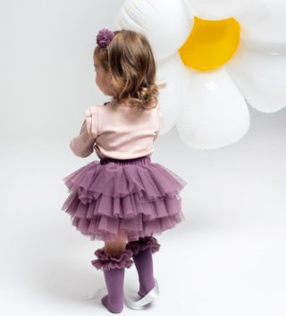 Sukne /  Detská Bloomers tutu sukňa s nohavičkami - fialovo ružová 