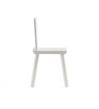Stoličky /  Detská dizajnová drevená stolička biela s hviezdou 