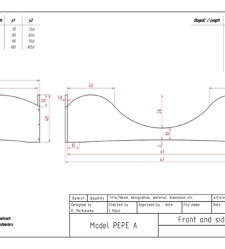 Detské postele /  Detská dizajnová posteľ PEPE 1 80x150 cm 