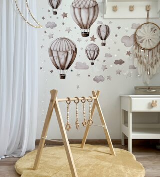 Hracie podložky /  Detská hracia podložka Teddy horčicová 