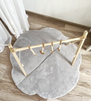 Hracie podložky /  Detská hracia podložka Teddy sivá 