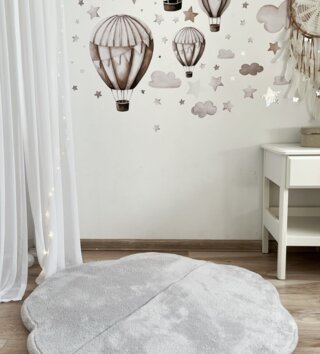 Hracie podložky /  Detská hracia podložka Teddy sivá 