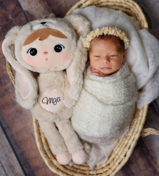 Plyšové hračky /  Metoo plyšový zajačik krémový 50 cm 