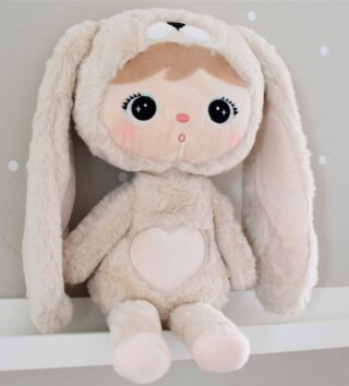 Plyšové hračky /  Metoo plyšový zajačik krémový 50 cm 