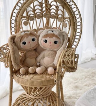 Plyšové hračky /  Metoo plyšový zajačik krémový 50 cm 