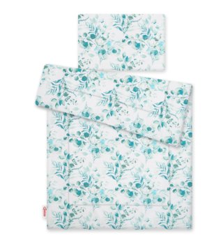 100 x 135 cm /  Detská perinka a vankúšik s výplňou 100x135 - Eukalyptus mint 