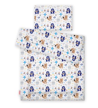 100 x 135 cm /  Detská perinka a vankúšik s výplňou 100x135 - Teddy - T01 