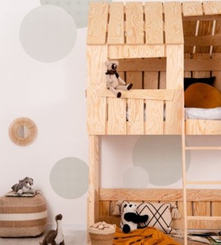 Poschodové postele /  Detská poschodová posteľ domček PAT A 