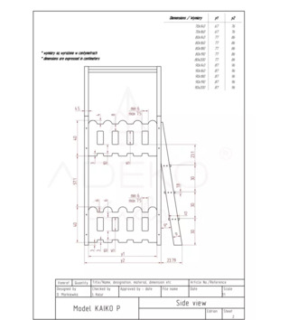 Poschodové postele /  Detská poschodová posteľ domček so zábranou biela KAIKO P 90x160 cm 