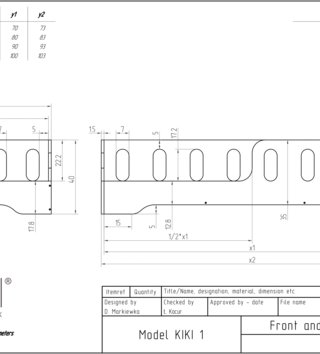 Detské postele /  Detská posteľ biela KIKI 1 - P 90x150 cm 