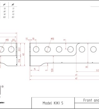 Detské postele /  Detská posteľ KIKI 5 - L 80x200 cm 