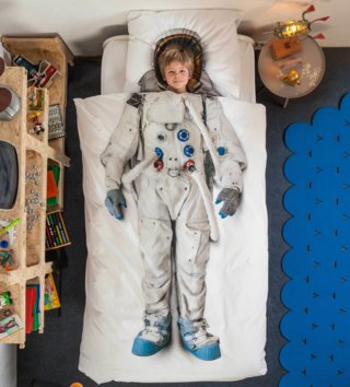 140 x 200 cm /  Bavlnené obliečky 135x200 - Astronaut 