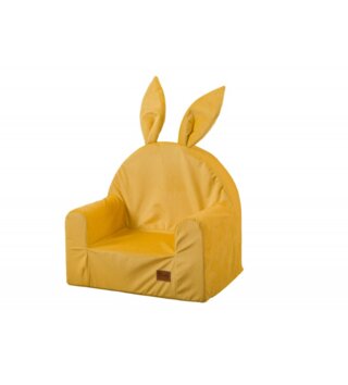 Kreslá /  Detské kresielko so zajko uškami - žlté 