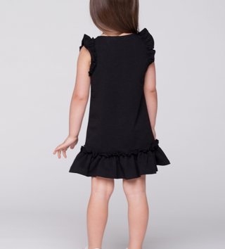 Šaty /  Detské letné šaty Butterfly - čierne 