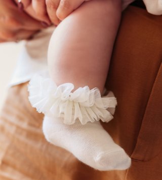 Doplnky /  Detské ponožky Dolly Princess - ecru 
