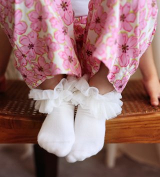 Mama a dcéra /  Set ponožky mama a dcéra Dolly Princess - ecru 