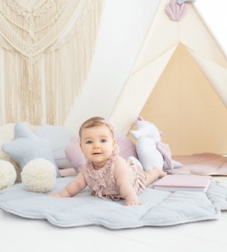 Detské stany, teepee /  Detský stan teepee Mermaid - Grey 