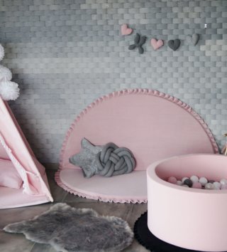 Detské stany, teepee /  Detský teepee stan s podložkou - ružový 