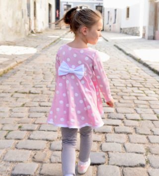 Tričká s dlhým rukávom /  Dievčenský Top Lace Pink s dlhým rukávom 
