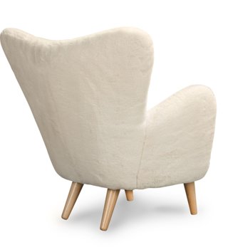 Kreslá /  Dizajnové detské kreslo s opierkami - Bunny cream 