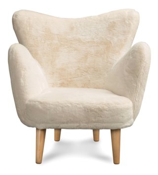 Kreslá /  Dizajnové detské kreslo s opierkami - Bunny cream 