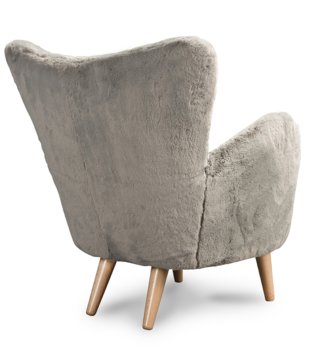 Kreslá /  Dizajnové detské kreslo s opierkami - Bunny grey 