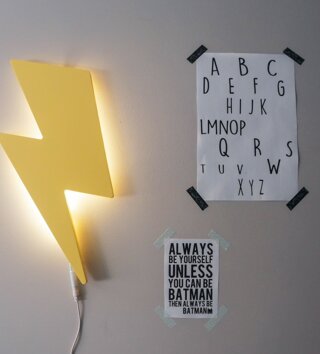 Lampy, osvetlenie /  Drevená  lampa - blesk 