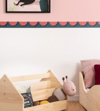 Koše na hračky, úložné boxy /  Drevený uložný box na hračky 60 KUTU 1 