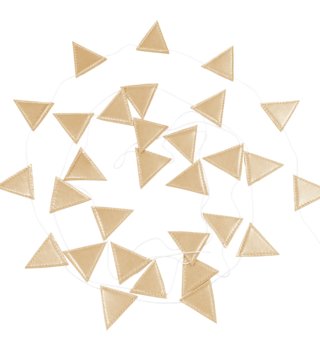 Girlandy /  Girlanda trojuholníky 3,3 m - Gold 