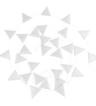 Girlandy /  Girlanda trojuholníky 3,3 m - Silver 