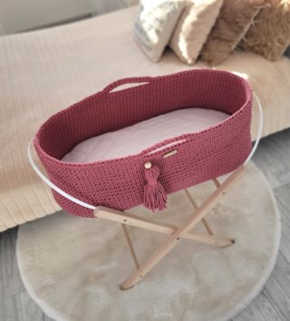 Mojžišove koše /  Háčkovaný mojžišov kôš pre bábätko - Blossom 