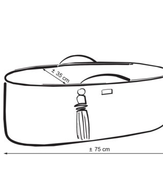 Mojžišove koše /  Háčkovaný mojžišov kôš pre bábätko - Lososový 