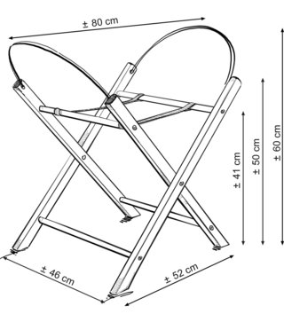 Mojžišove koše /  Háčkovaný mojžišov kôš pre bábätko - Lososový 