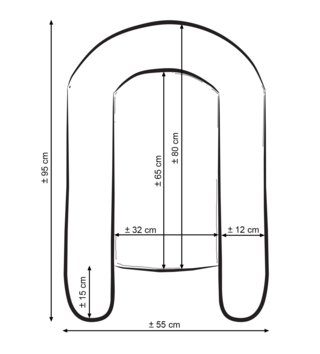 Oválne hniezda pre bábätko /  Hniezdo pre bábätko s volánikmi - Mint 
